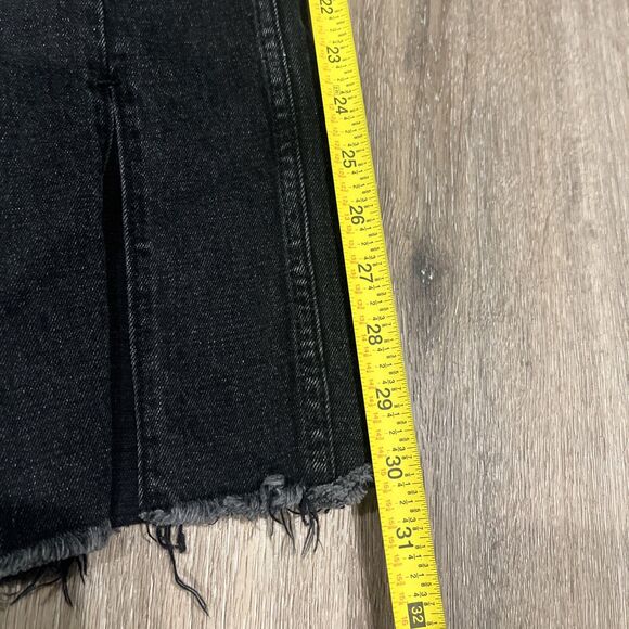 Abercrombie & Fitch Women's The Skinny High Rise Curve Black Slit Jeans 26 2R - Picture 13 of 15